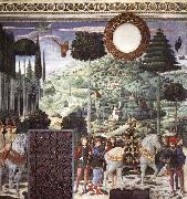GOZZOLI, Benozzo Procession of the Middle King oil painting artist